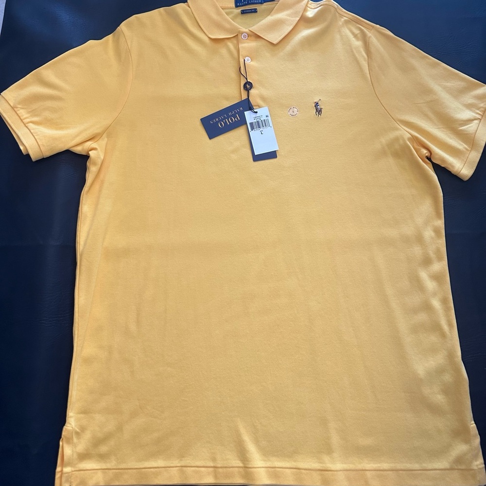 Polo by Ralph Lauren Men's Mustard Polo Shirt